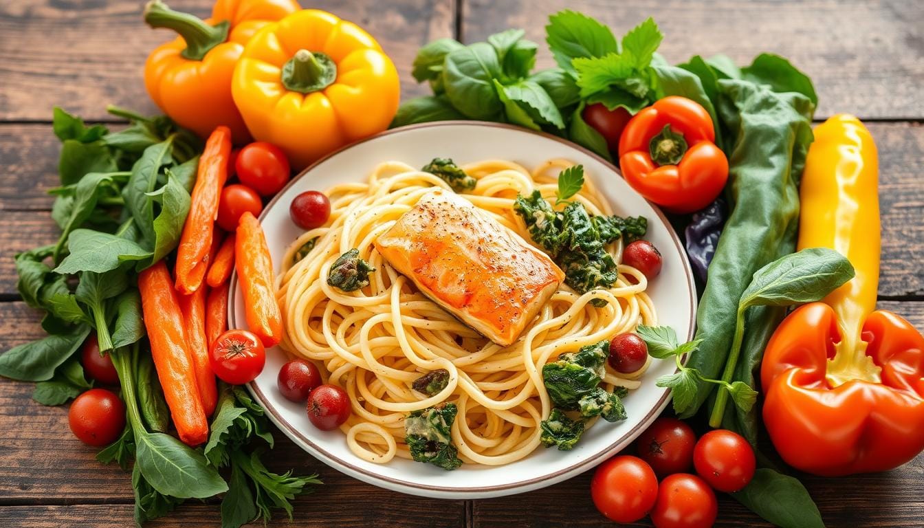 Schnelles Rezept für Nudeln mit Lachs in Sahnesoße