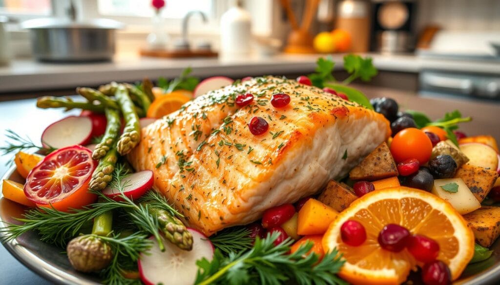 Lachs im Backofen saisonal Lachs im Backofen saisonal