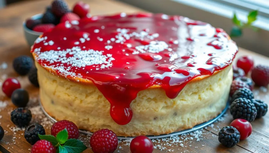 Kuchen mit Roter Grütze Teigbasis Kuchen mit Roter Grütze Teigbasis