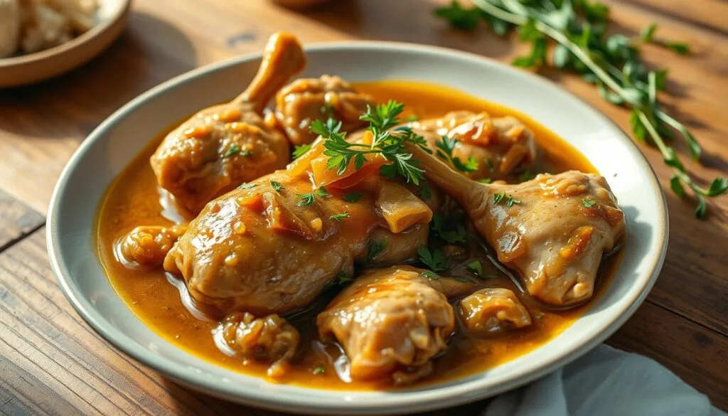 Zwiebel-Sahne-Hähnchen