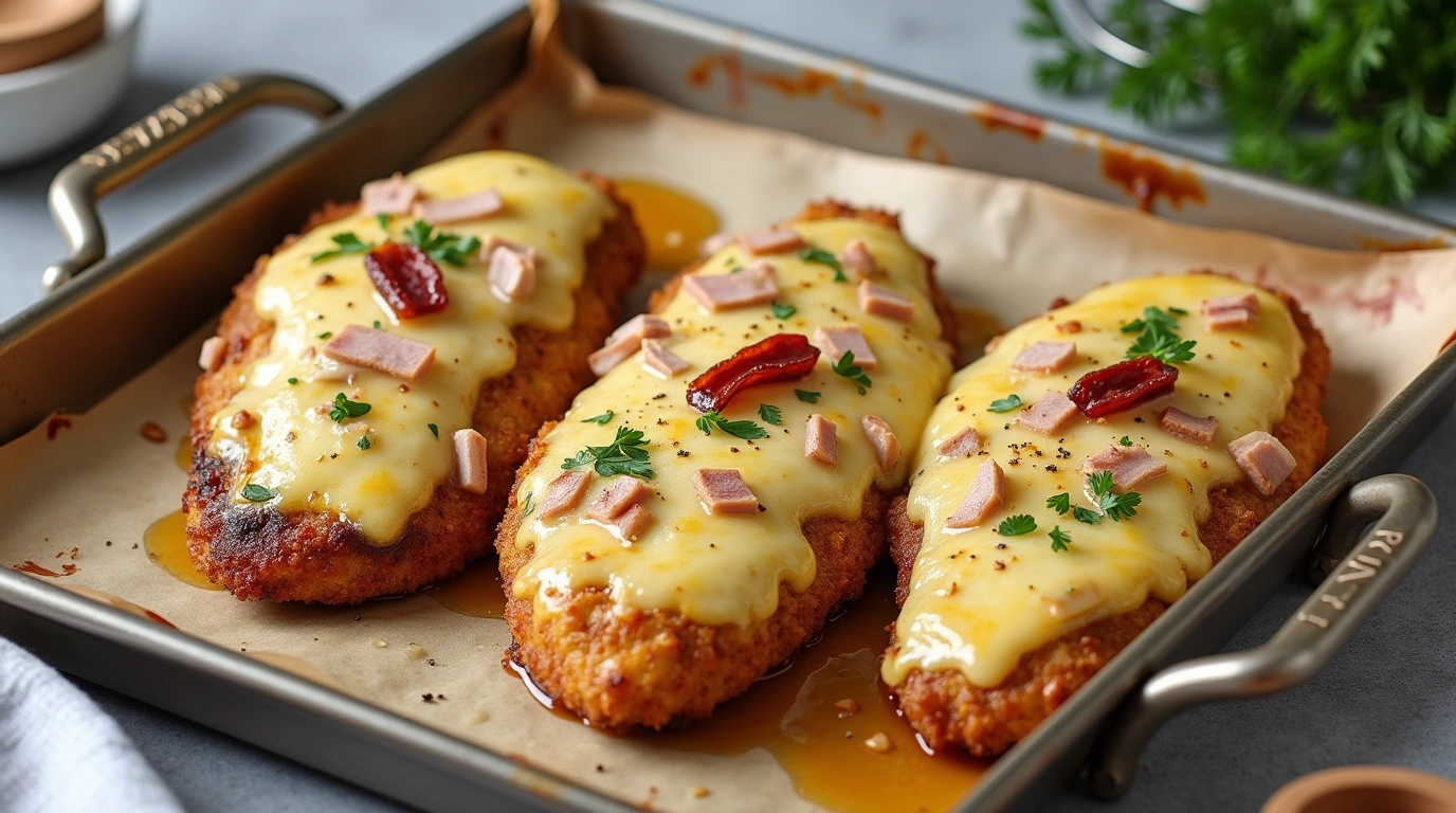 Überbackene Partyschnitzel