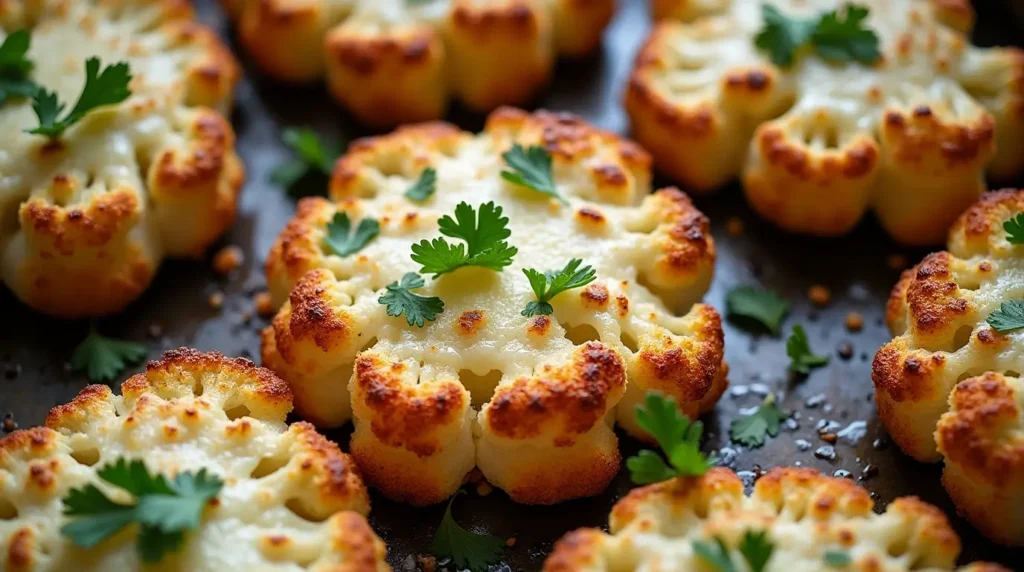 Mozzarella-Blumenkohlsteaks