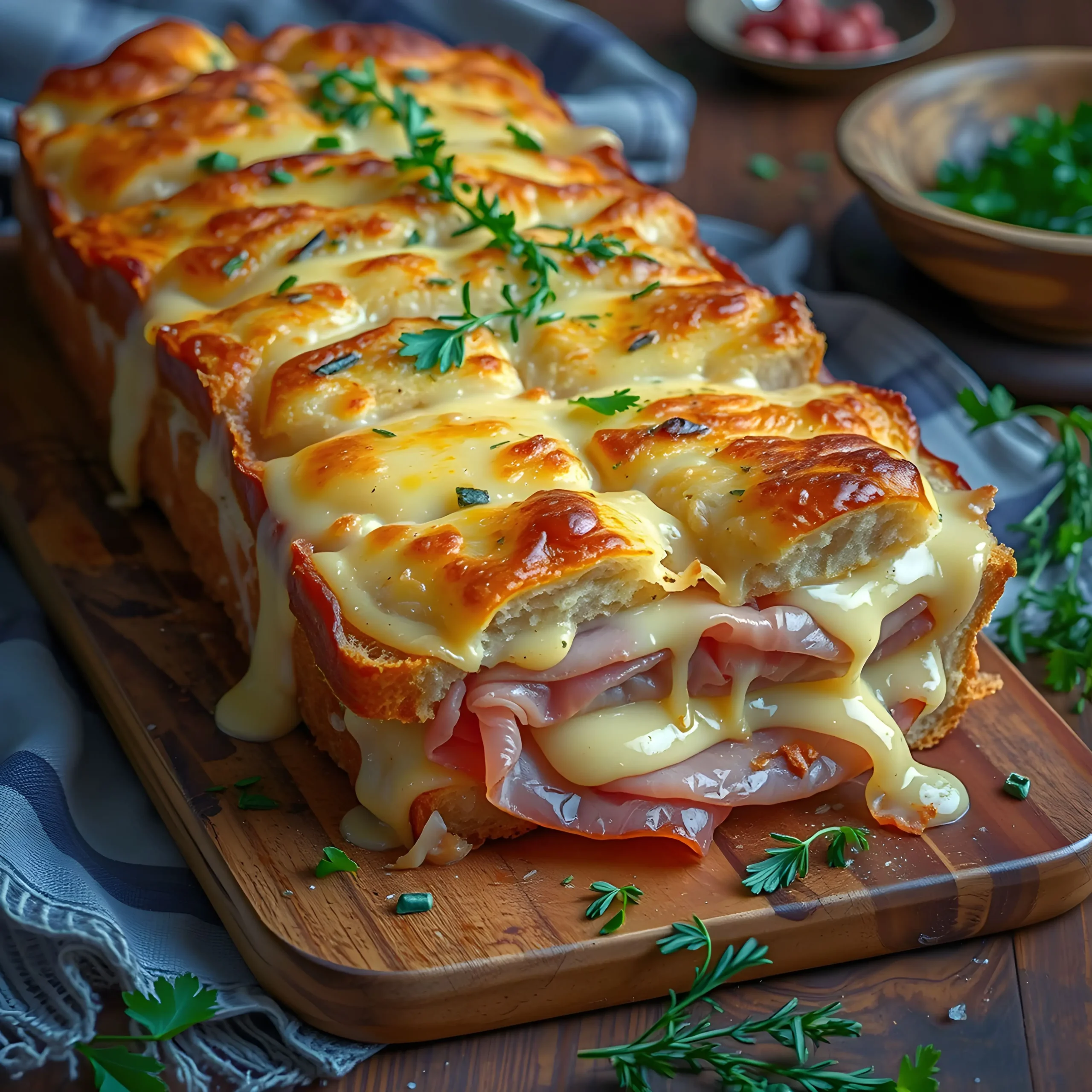 Croque Cake Gourmet mit Rind & Käse