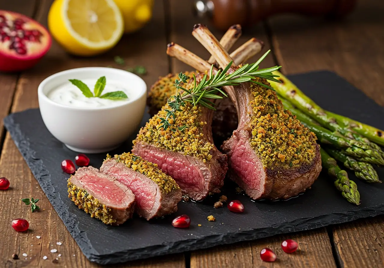 Lammkoteletts mit Kräuterkruste