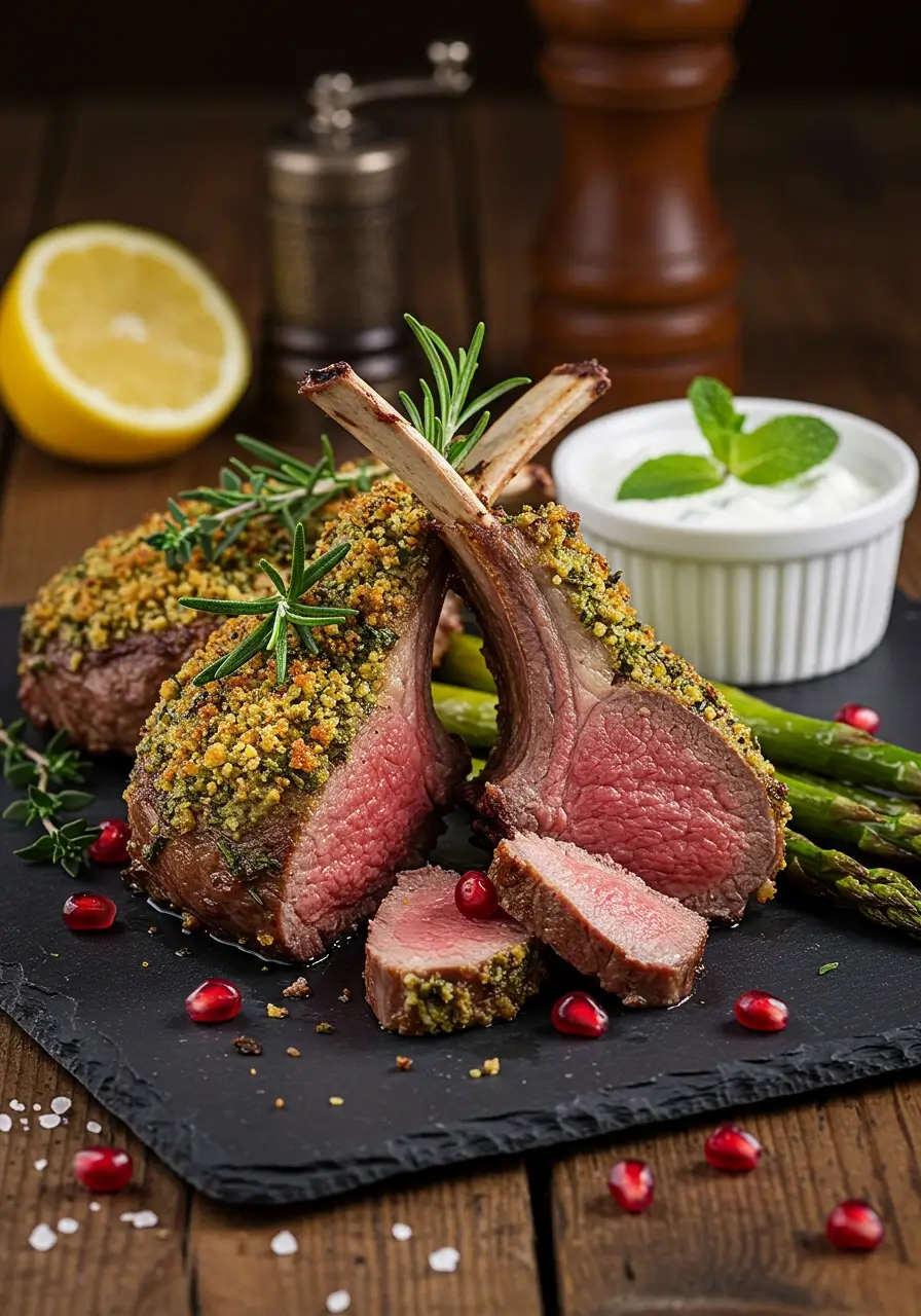 Lammkoteletts mit Kräuterkruste