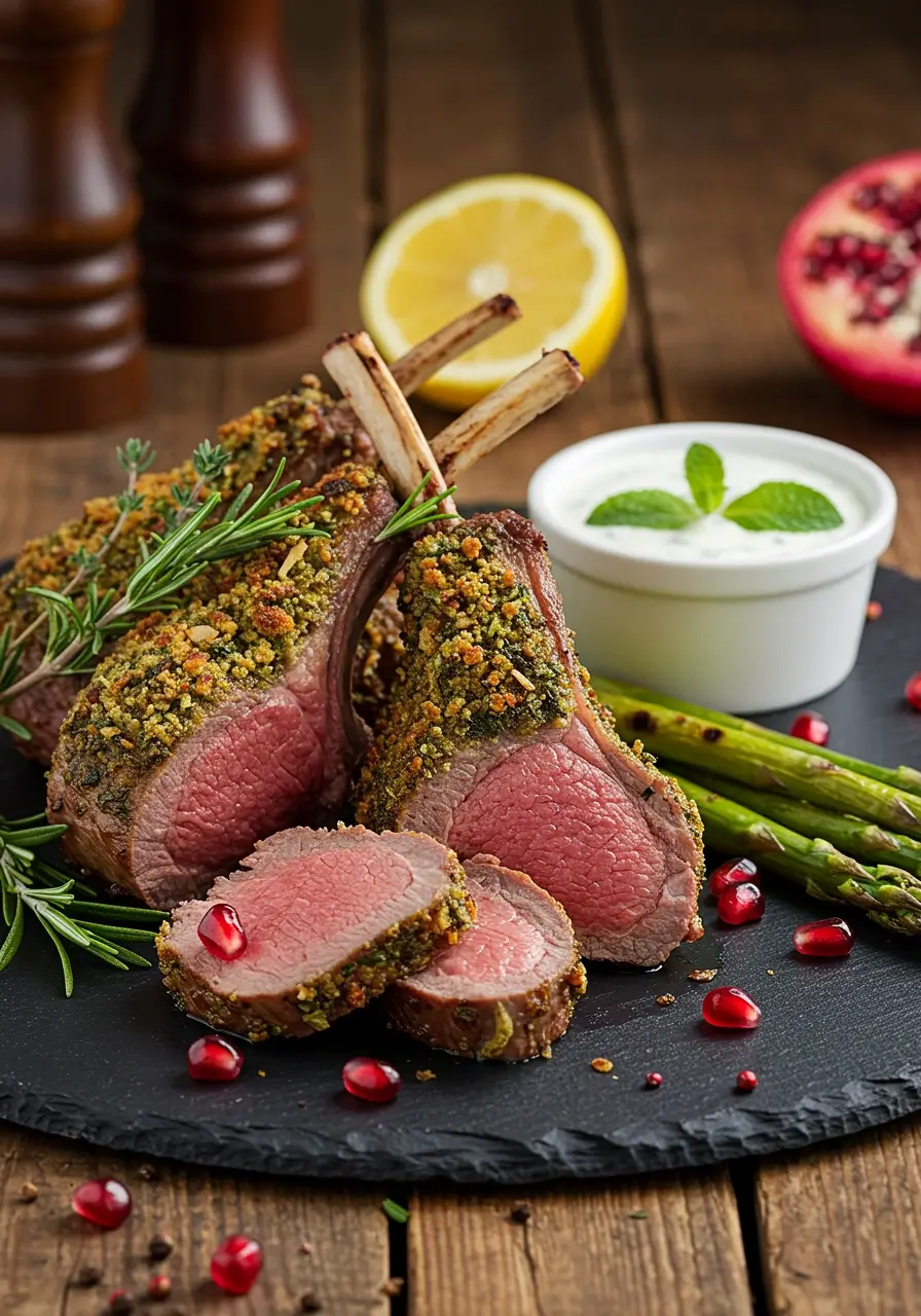 Lammkoteletts mit Kräuterkruste