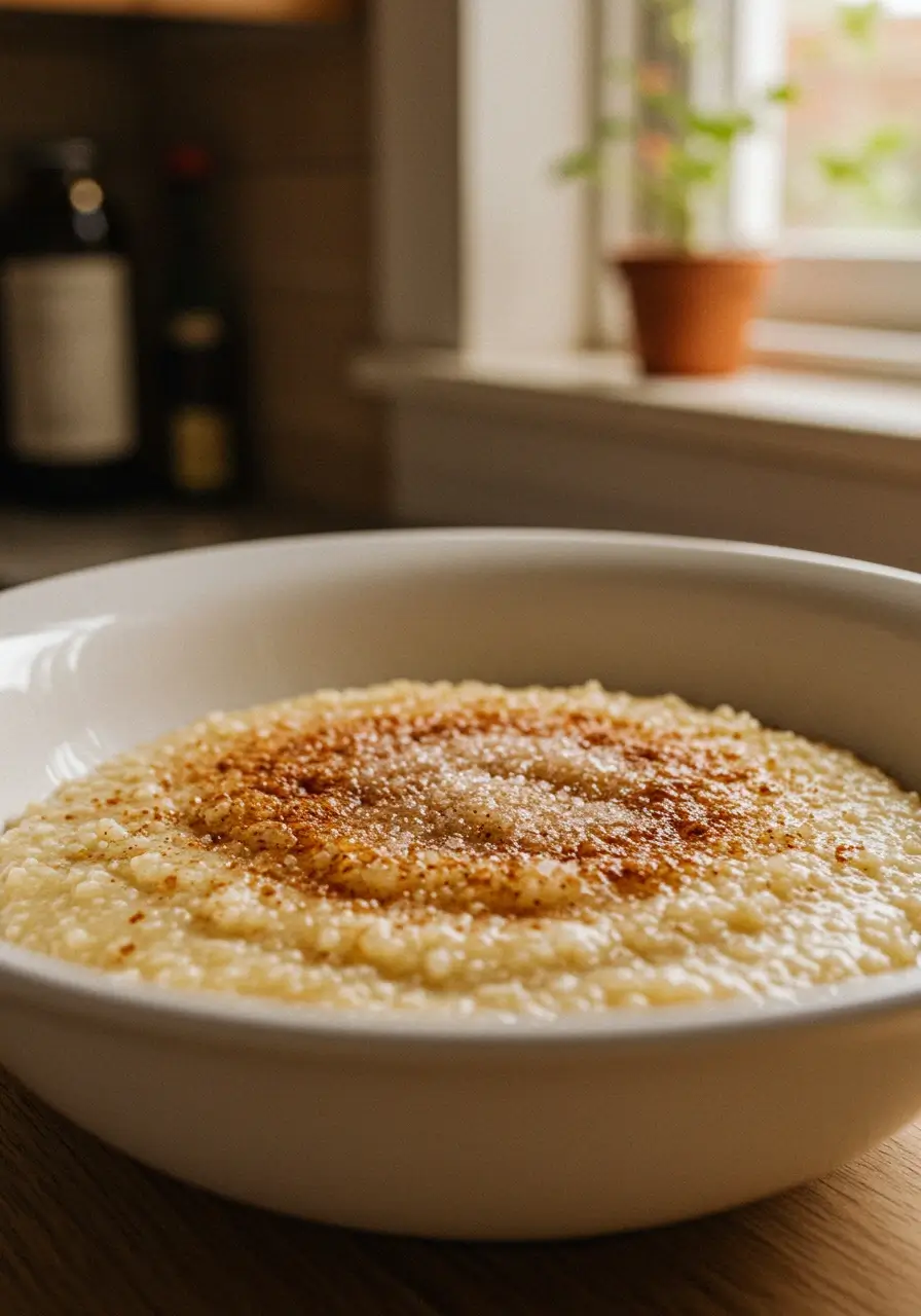 Grießbrei mit Zimt