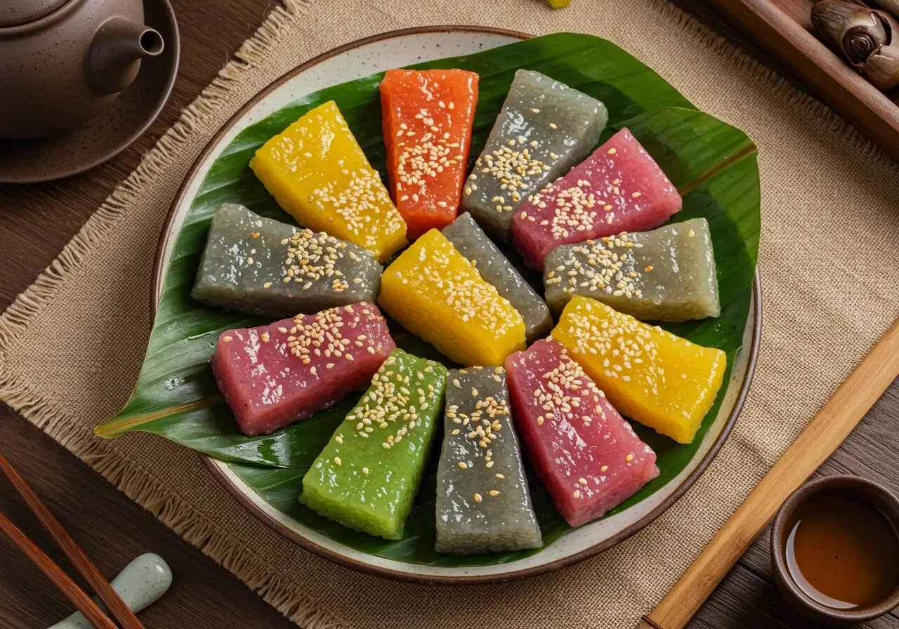 Klebriger Reiskuchen