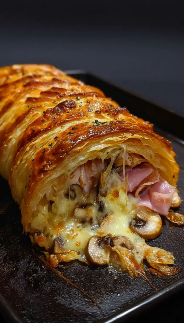 Pilz-Rindfleisch-Blätterteig