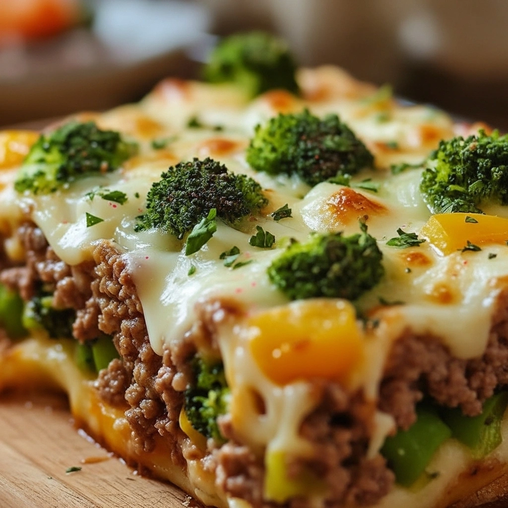 Auflauf mit Brokkoli und Hackfleisch