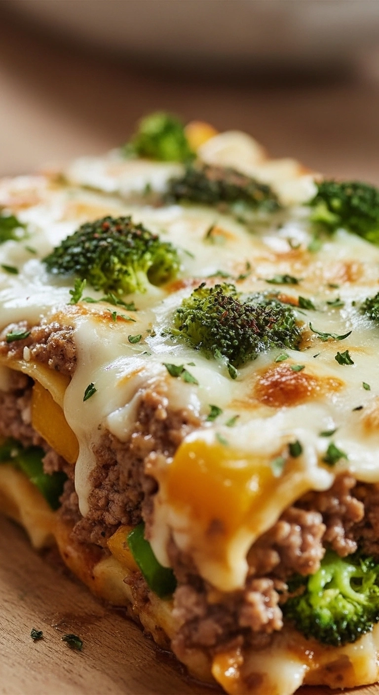 Auflauf mit Brokkoli und Hackfleisch