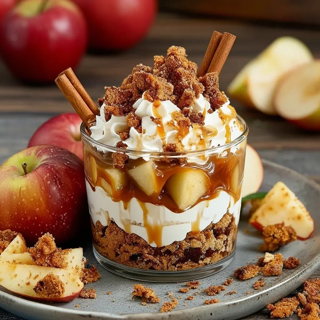 Bratapfel-Karamell-Trifle