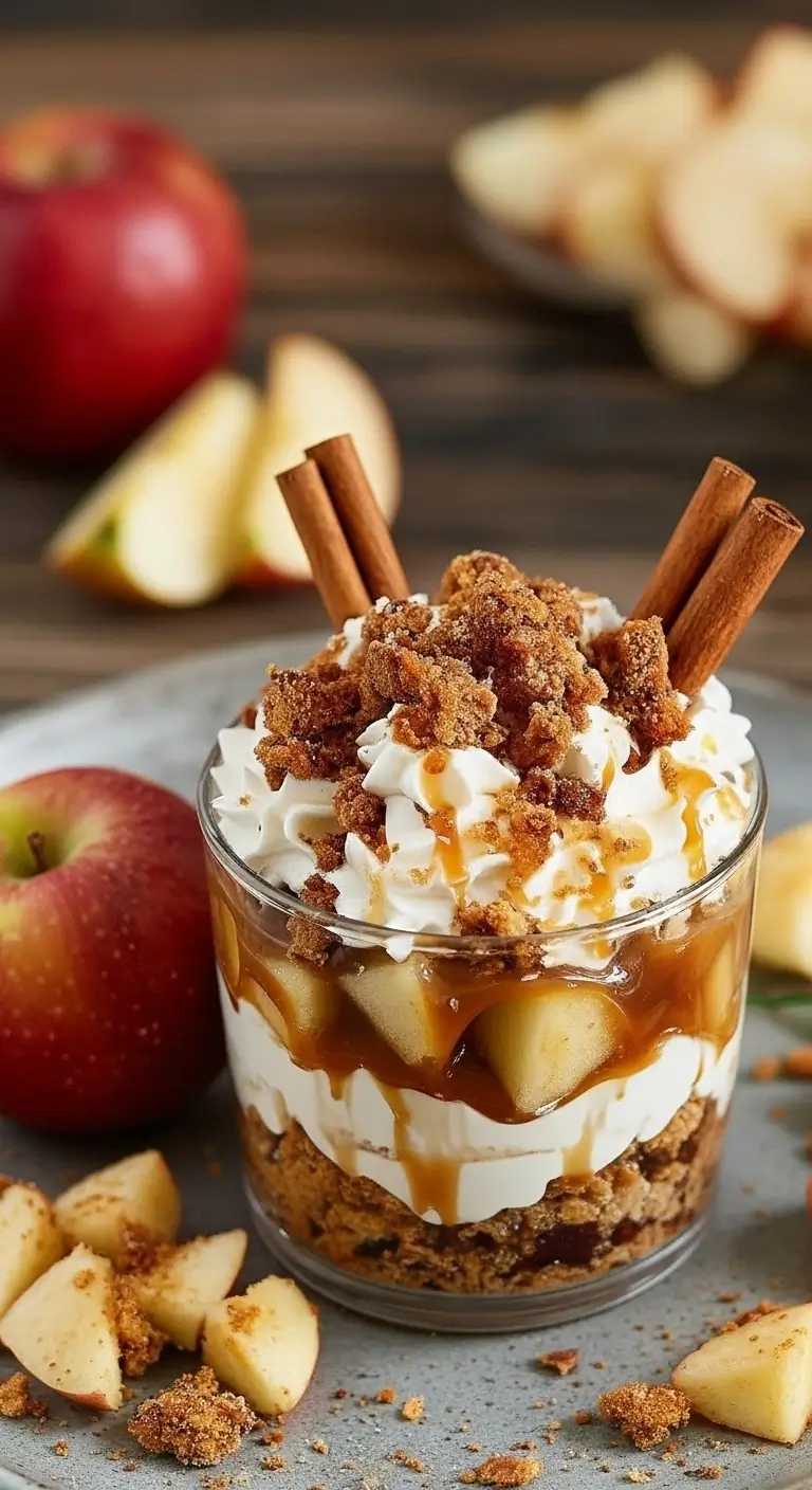 Bratapfel-Karamell-Trifle