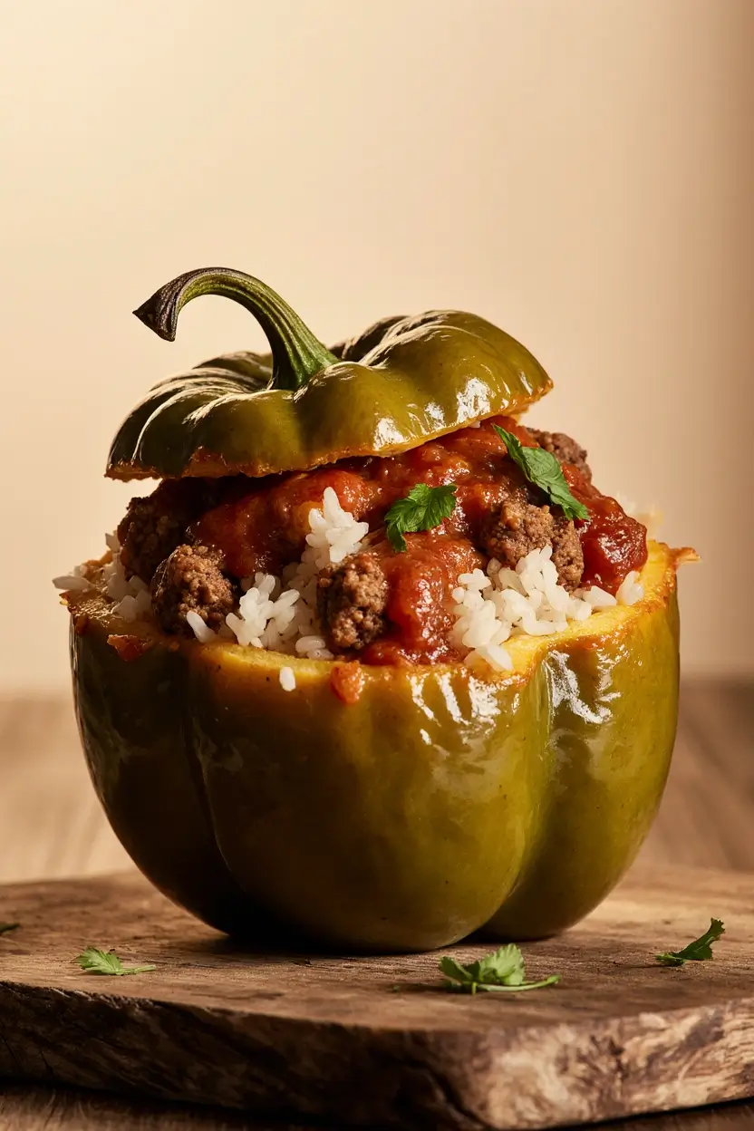 Gefüllte Paprika mit Reis