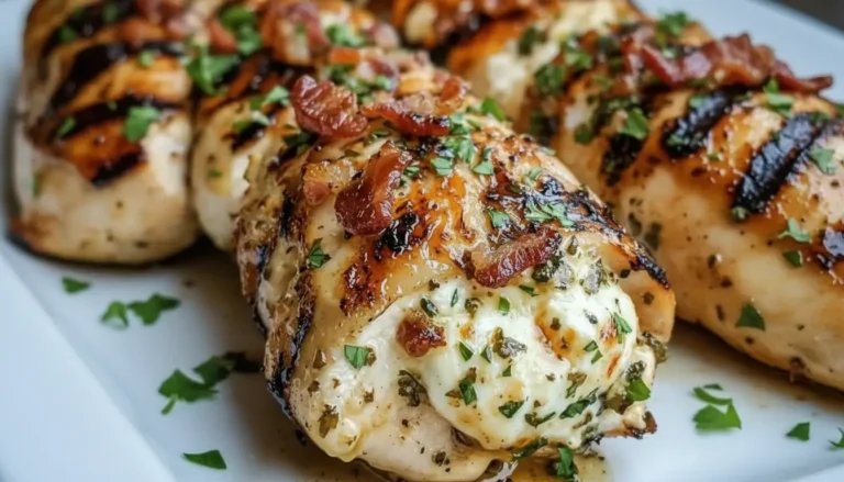 Gefülltes Hähnchen mit Knoblauch