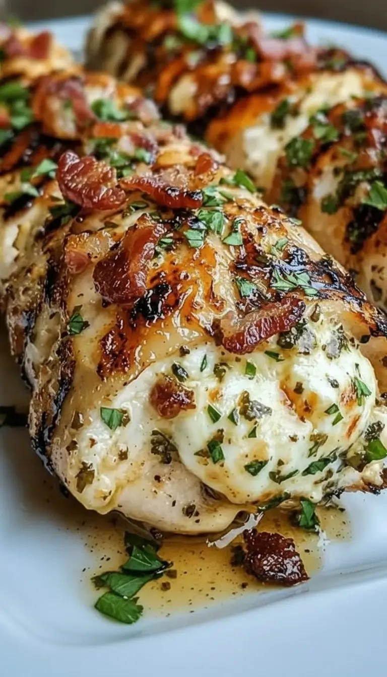 Gefülltes Hähnchen mit Knoblauch