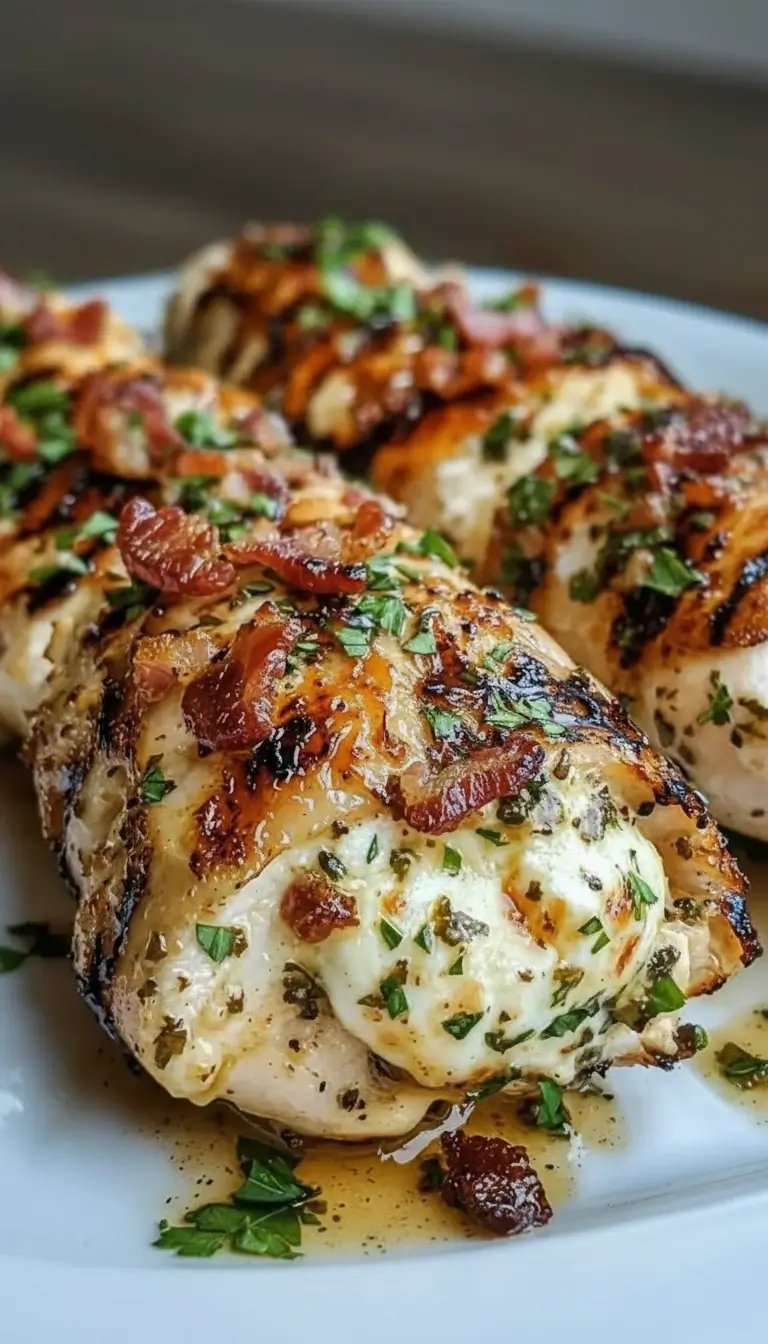 Gefülltes Hähnchen mit Knoblauch