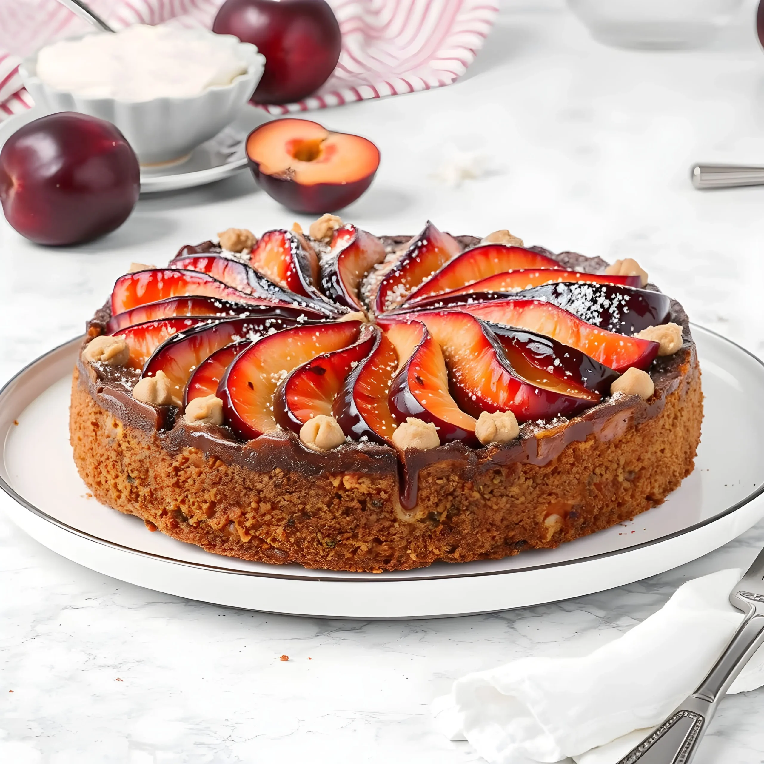 Joghurt Pflaumenkuchen