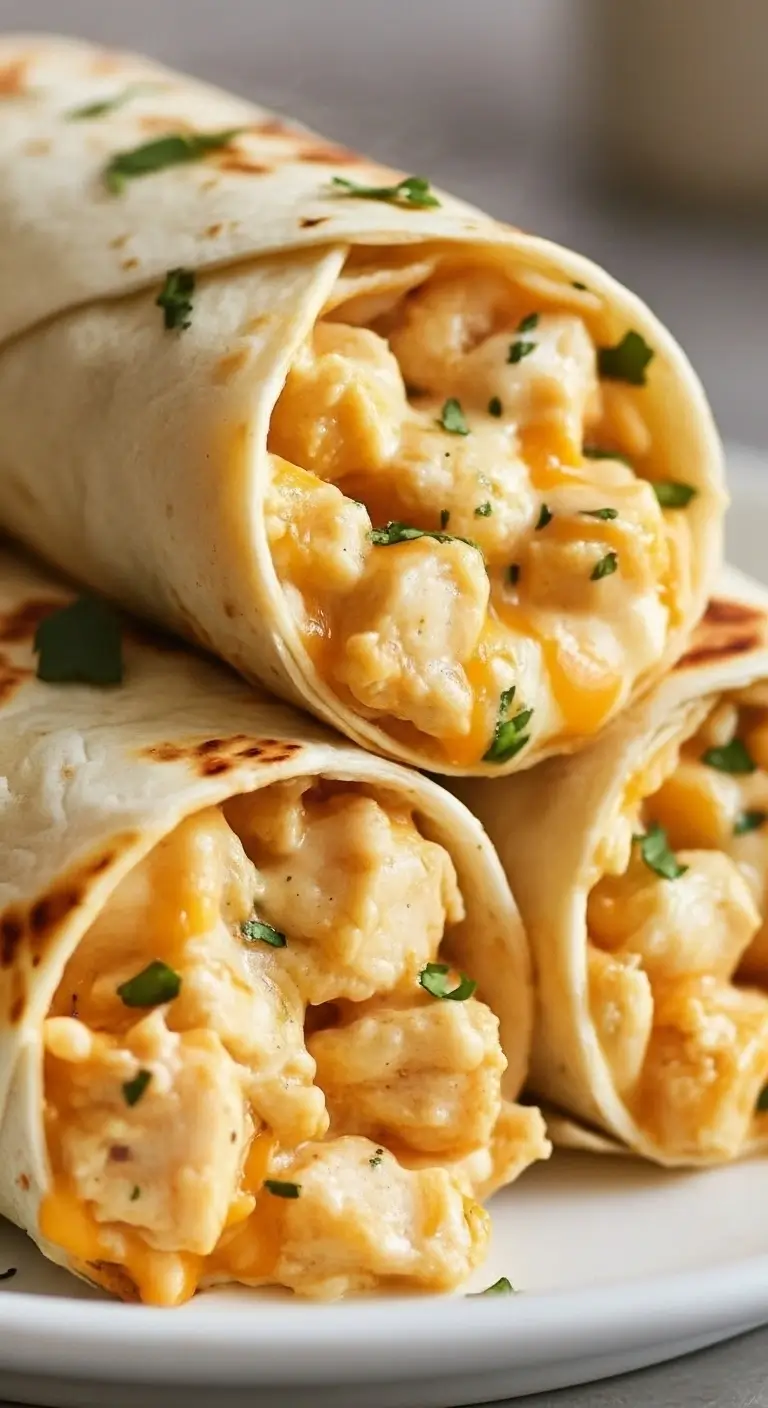 Hähnchen-Wraps mit Knoblauch und Parmesan