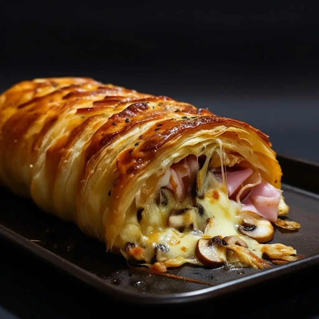 Pilz-Rindfleisch-Blätterteig