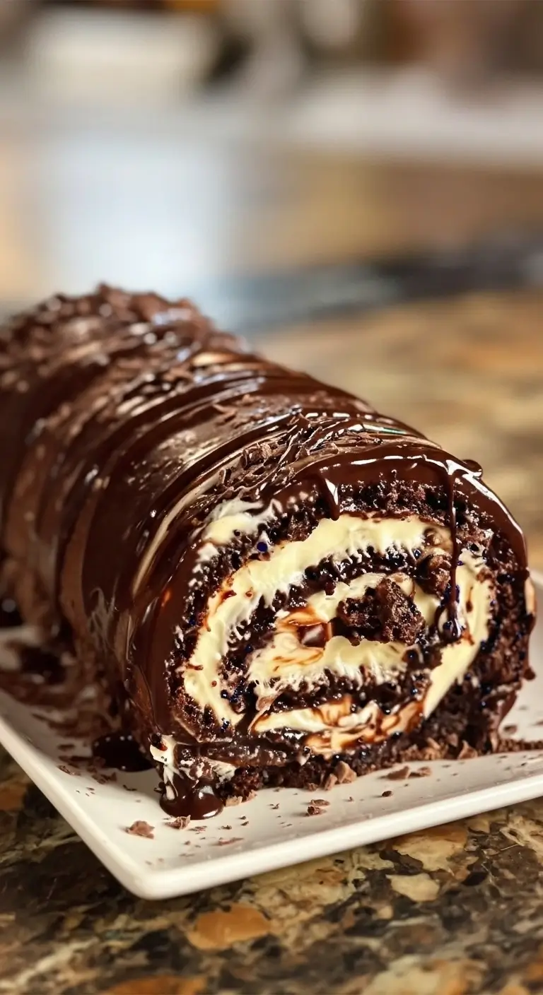 Schokoladenkuchenrolle Rezept