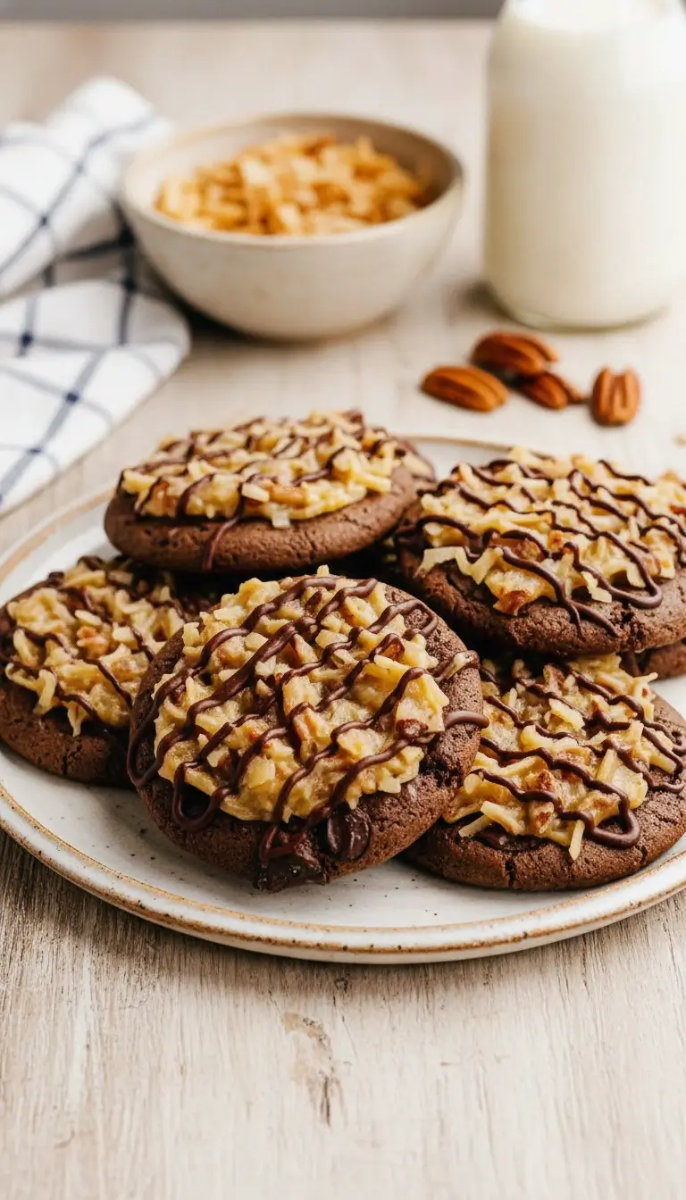 Deutsche Schokoladenkuchenplätzchen