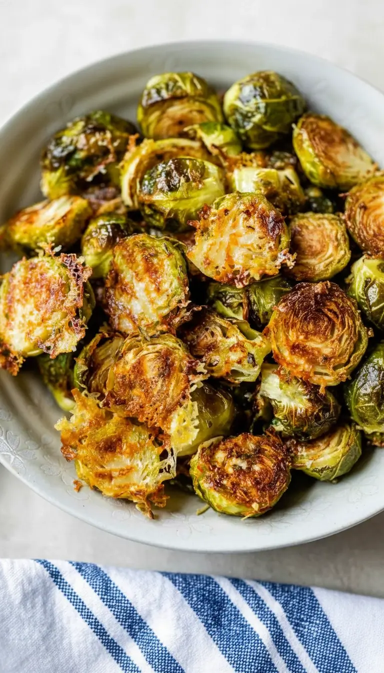 Rosenkohl kochen – Knuspriger Rosenkohl mit Parmesan aus dem Ofen